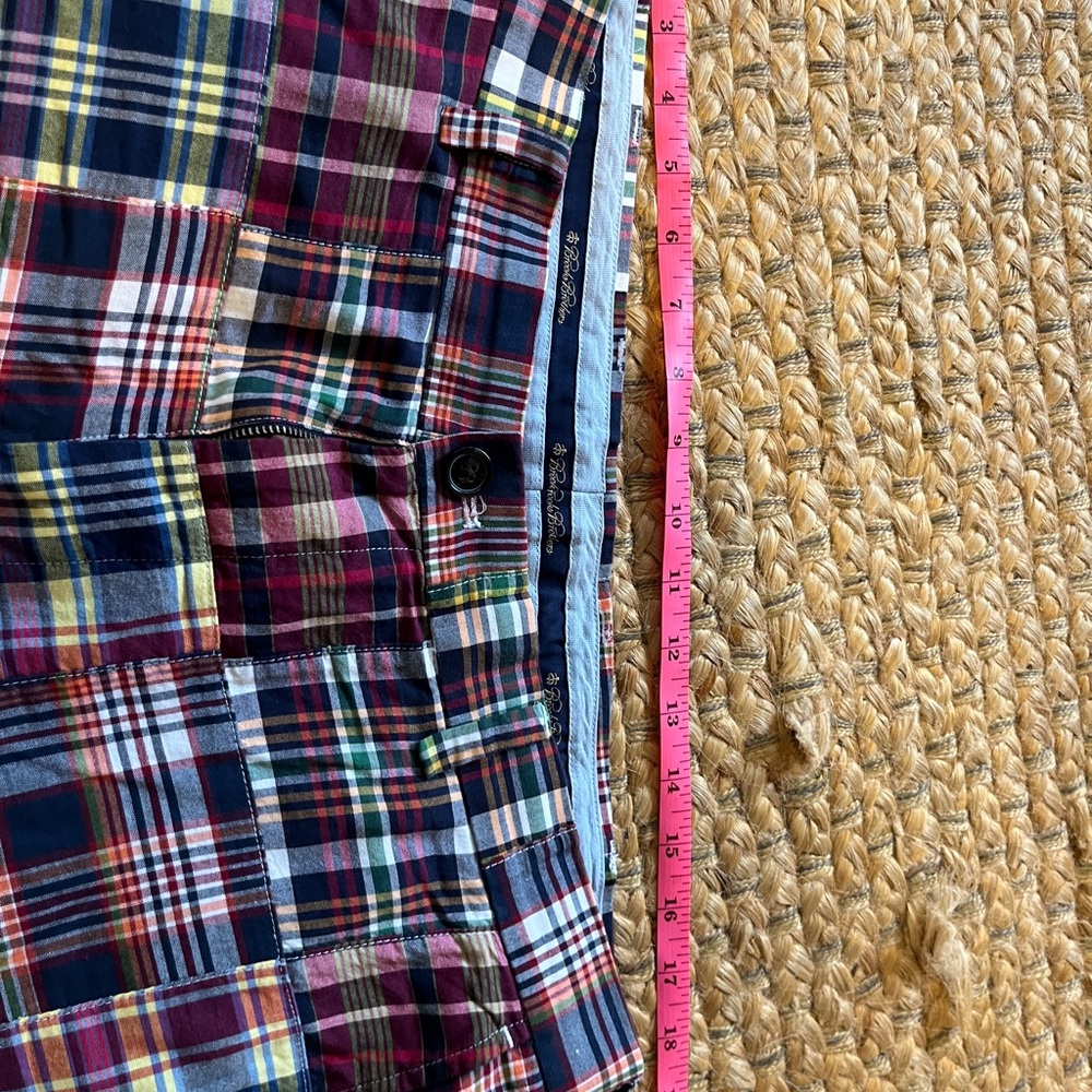 Brooks Brothers Clark Madras Pants, Size 36W x 27.5L - Picture 3 of 8